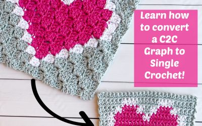 Learn how to Convert a C2C Graph to Single Crochet Stitch!