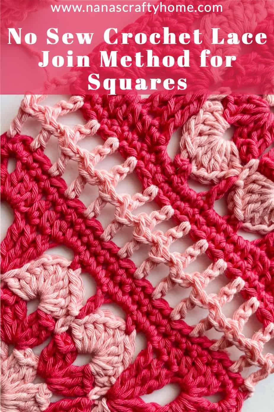 Lace Crochet Join Squares Tutorial for crochet squares