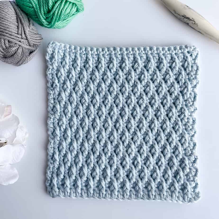 Alpine Stitch Crochet Pattern tutorial