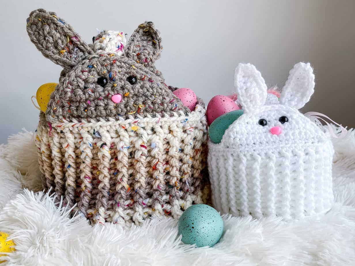 Some Bunny Loves you Basket free crochet pattern