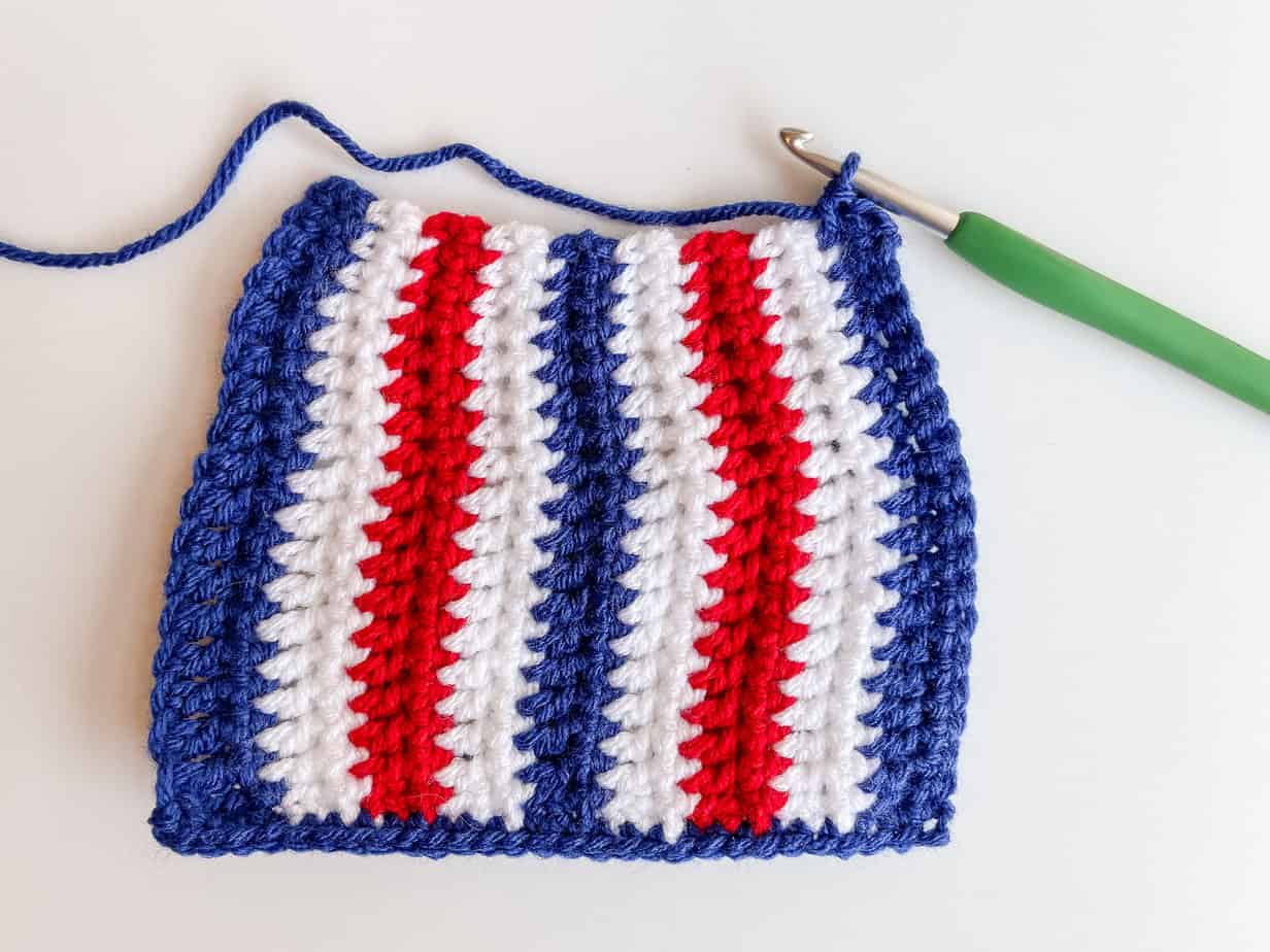 patriotic gnome crochet pattern process hat brim