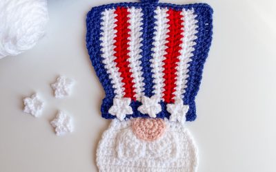 Crochet Patriotic Gnome Hot Pad Free Crochet Pattern