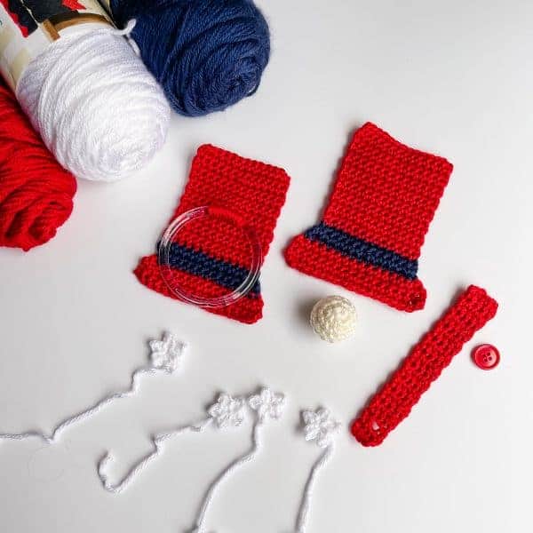 Patriotic Gnome Towel Topper free crochet pattern