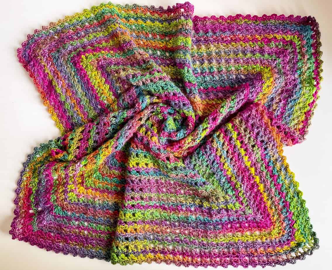 v stitch crochet blanket pattern