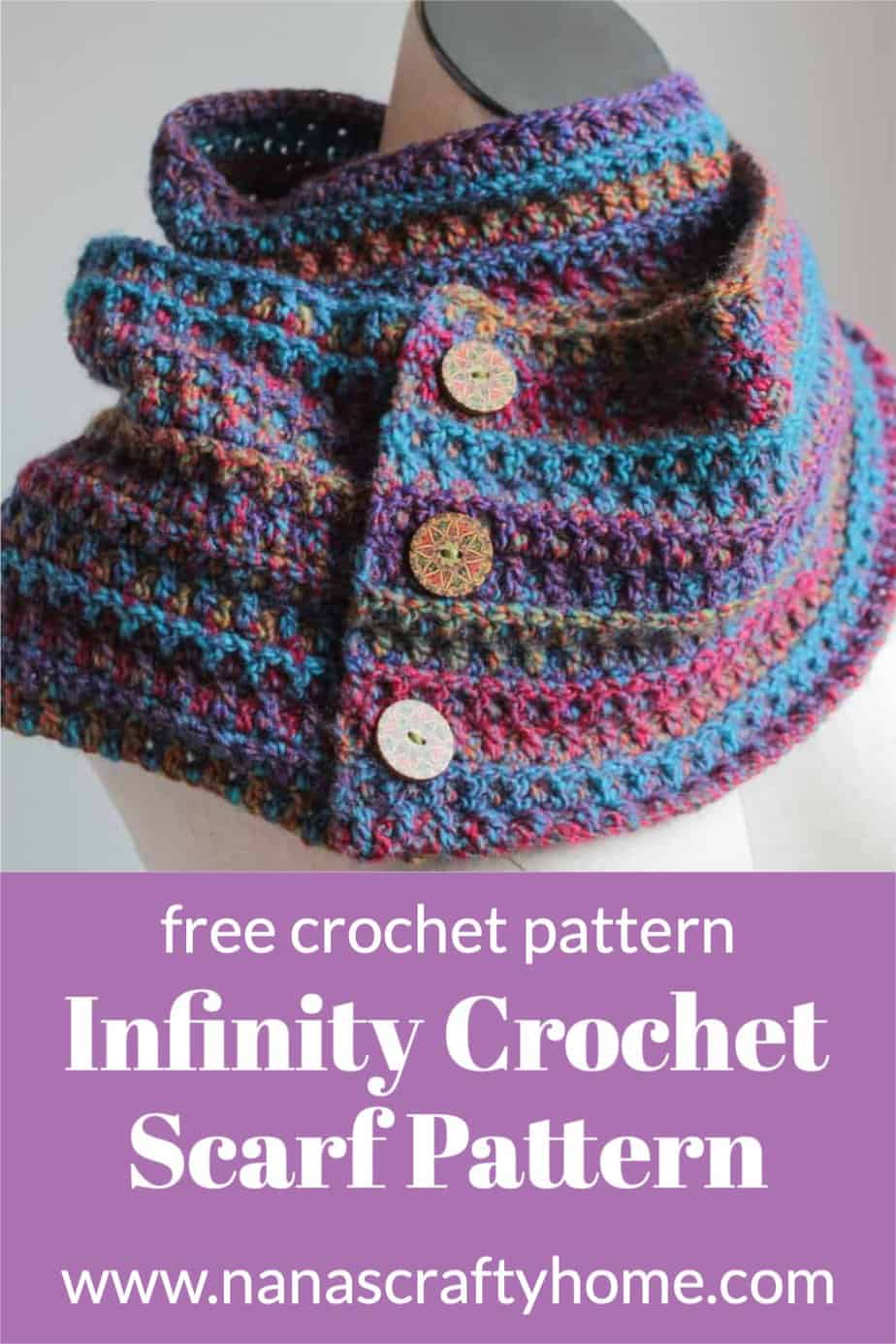 infinity crochet scarf pattern