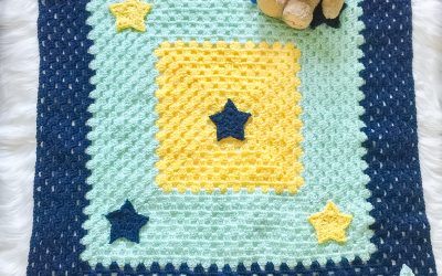 Granny Square Baby Blanket Crochet Pattern free pattern