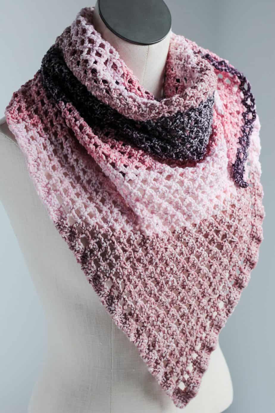 lacy scarf crochet pattern free c2c pattern