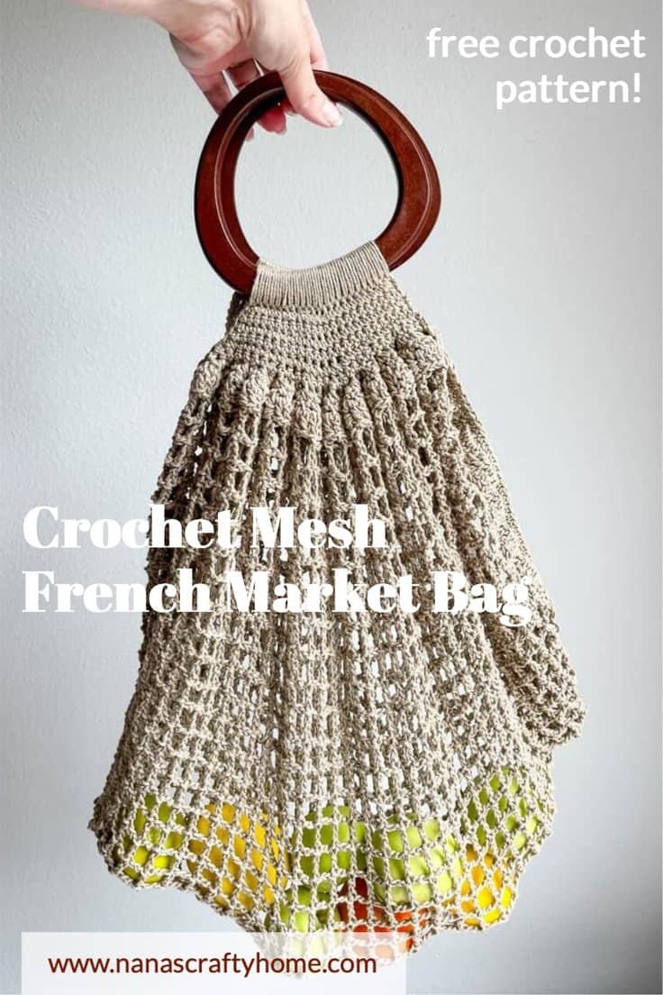 french market mesh crochet bag free pattern