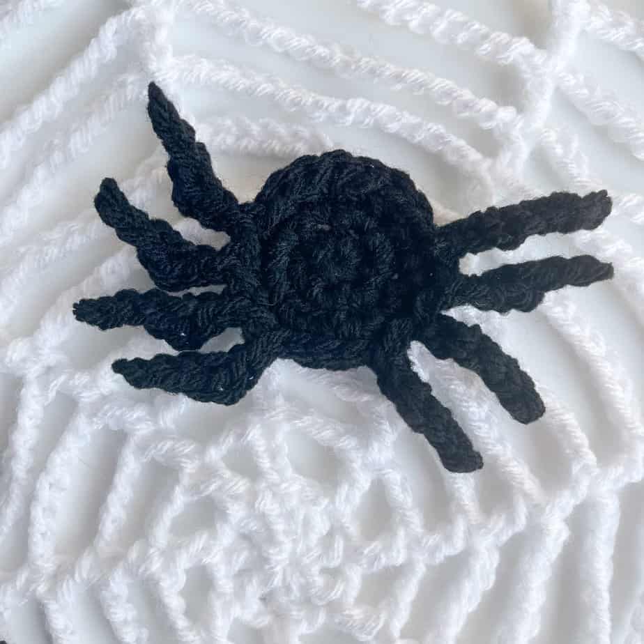 Crochet Spider Applique free crochet pattern