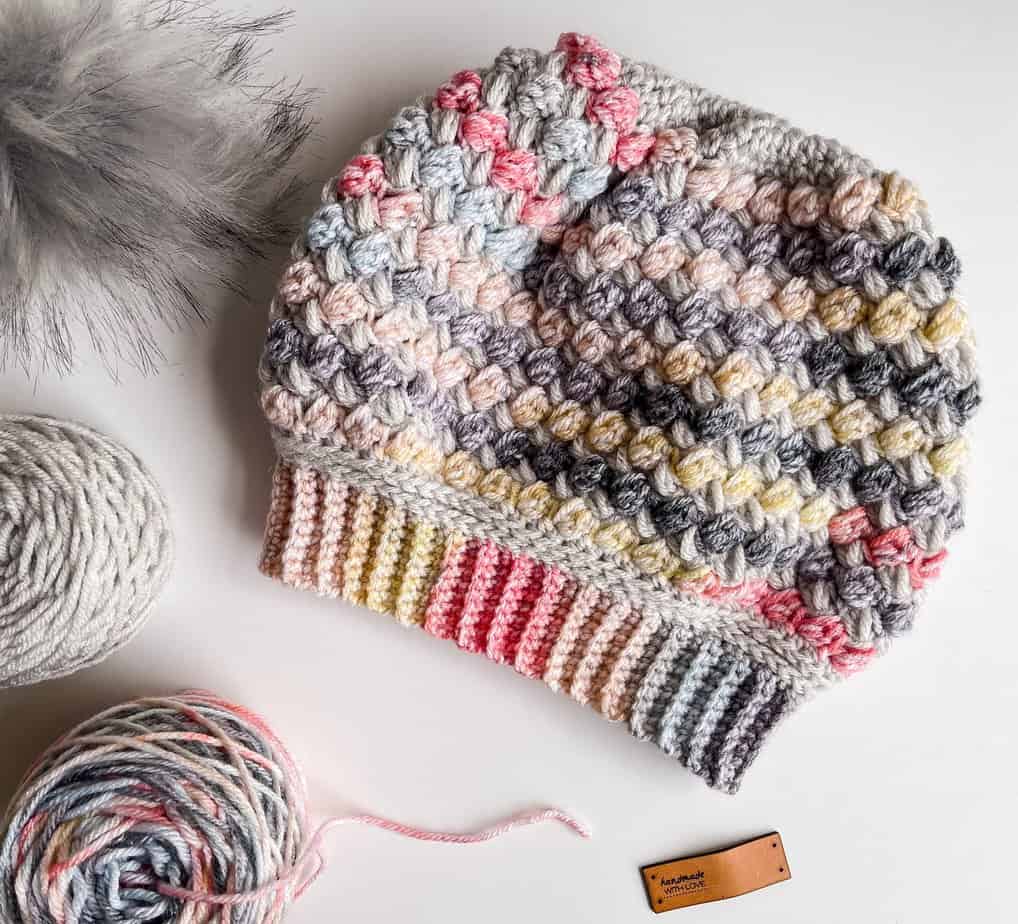 Puff Stitch Crochet Hat free crochet pattern