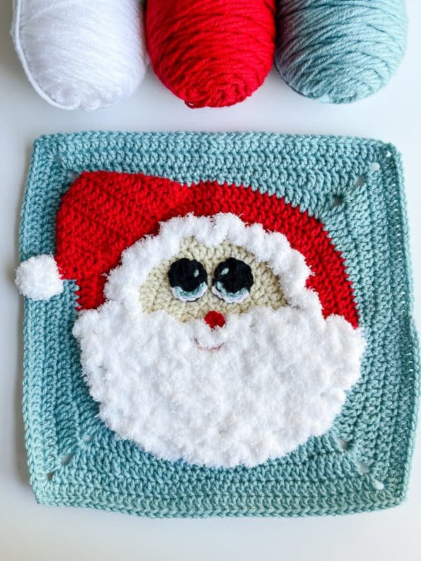 crochet santa pattern granny square