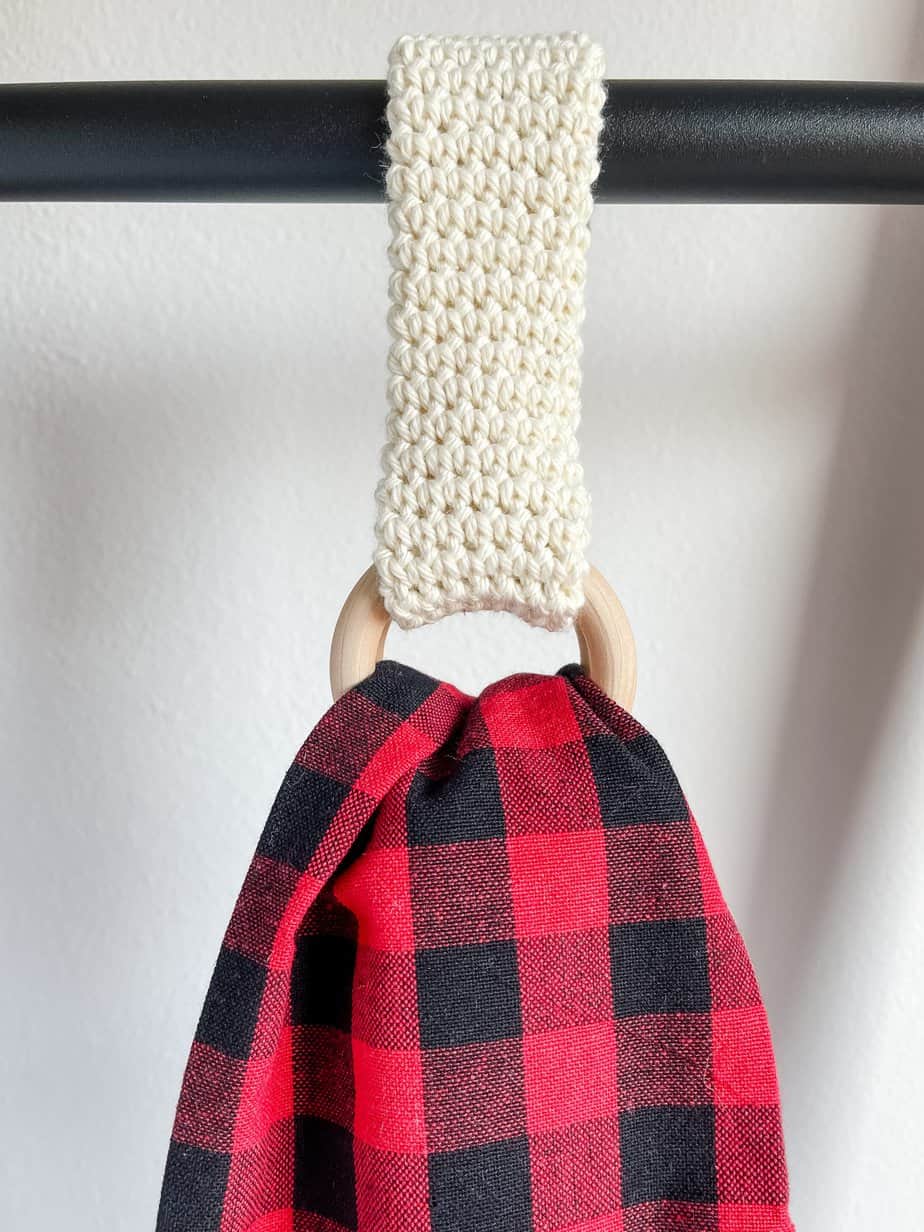 Crochet towel topper free pattern