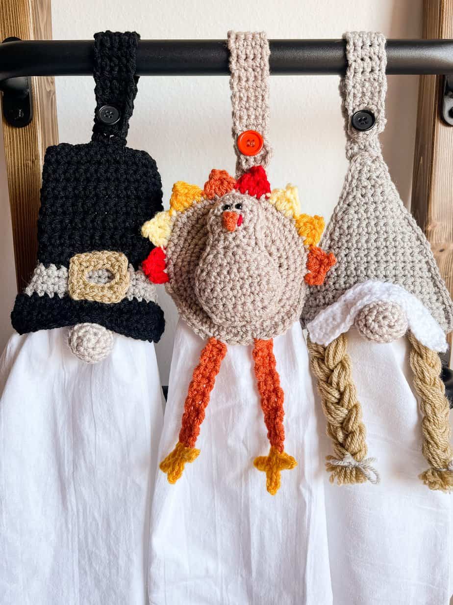 Thanksgiving towel topper free crochet patterns