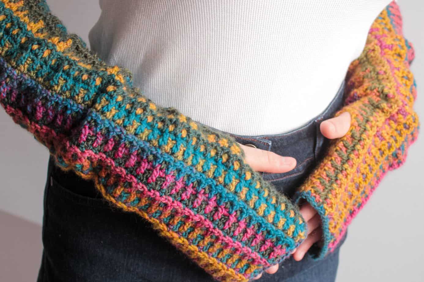 crochet arm warmers free pattern
