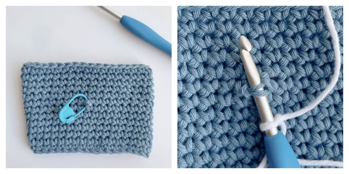 crochet snowflake process