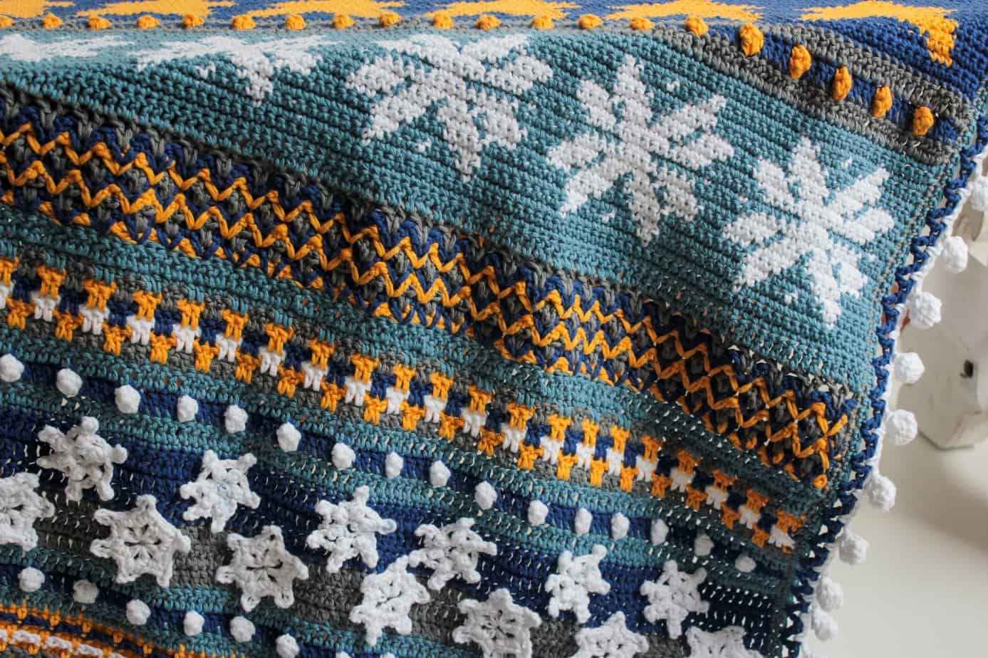Winter's Night Rhapsody Sampler Crochet Blanket Part 2