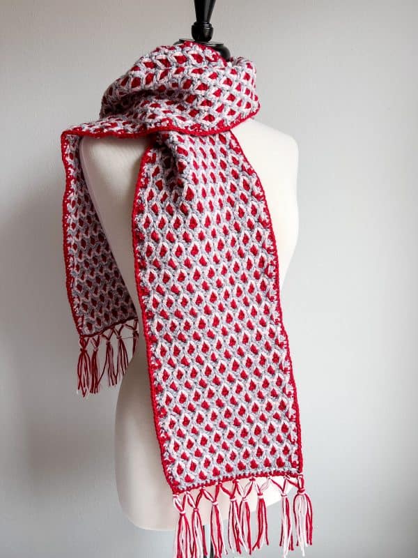 fringe crochet scarf free pattern