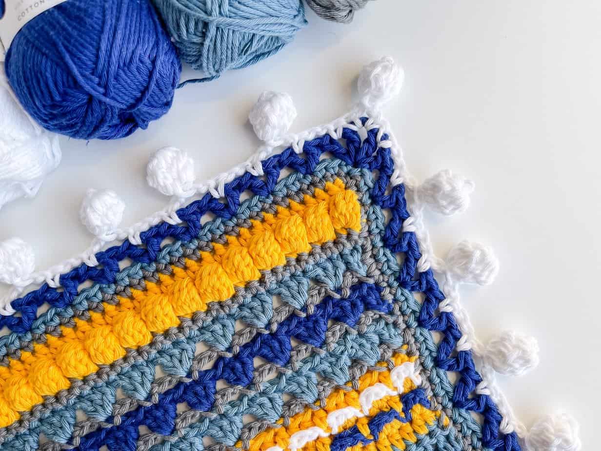 Crochet Stitch Sampler Blanket Border Part 4