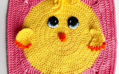 Crochet Easter Chick Square Pattern: A fun Easter project!