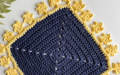 Crochet star border – a beautiful & easy blanket border!