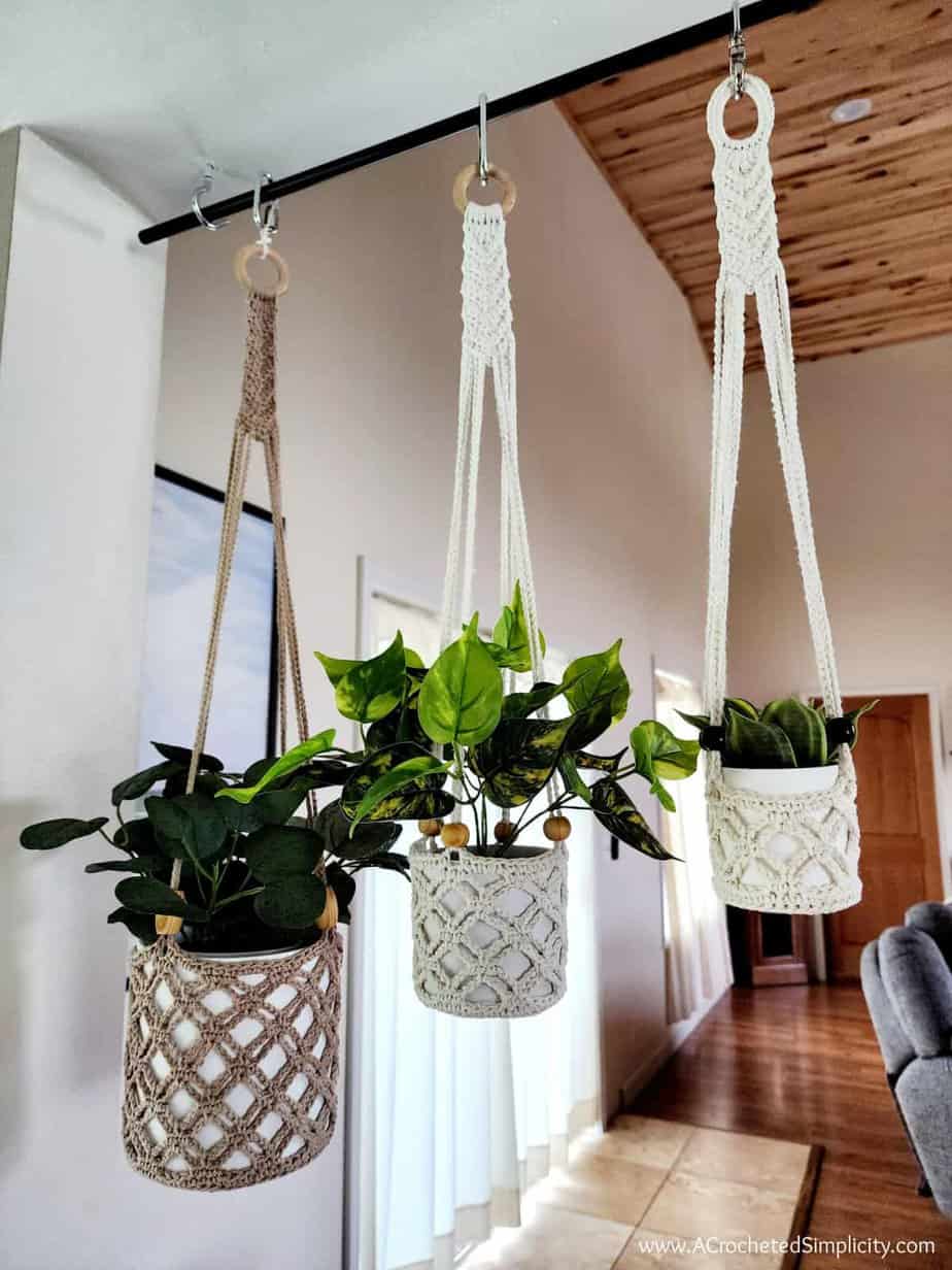 Crochet Plant Hanger by A Crocheted Simplicity