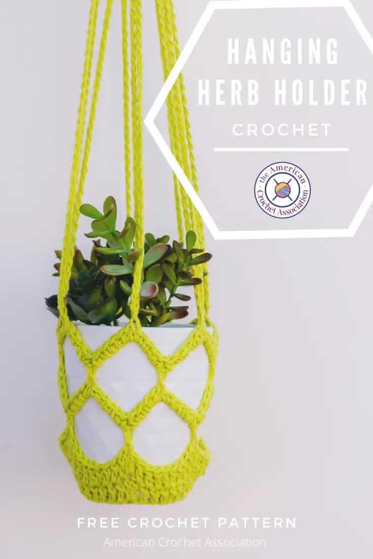Hanging Herb Holder by American Crochet Association