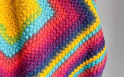 Puff Stitch Crochet Blanket free baby blanket pattern!