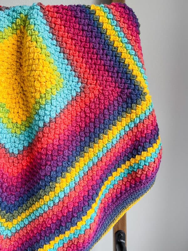 Puff Stitch Crochet Blanket pattern