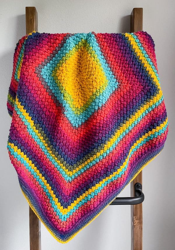 crochet puff stitch baby blanket pattern