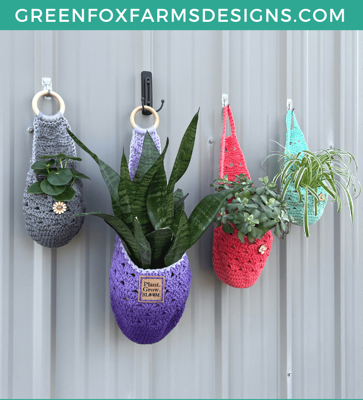 Sweet Stripes Hanging Basket by Green Fox Farms Designs