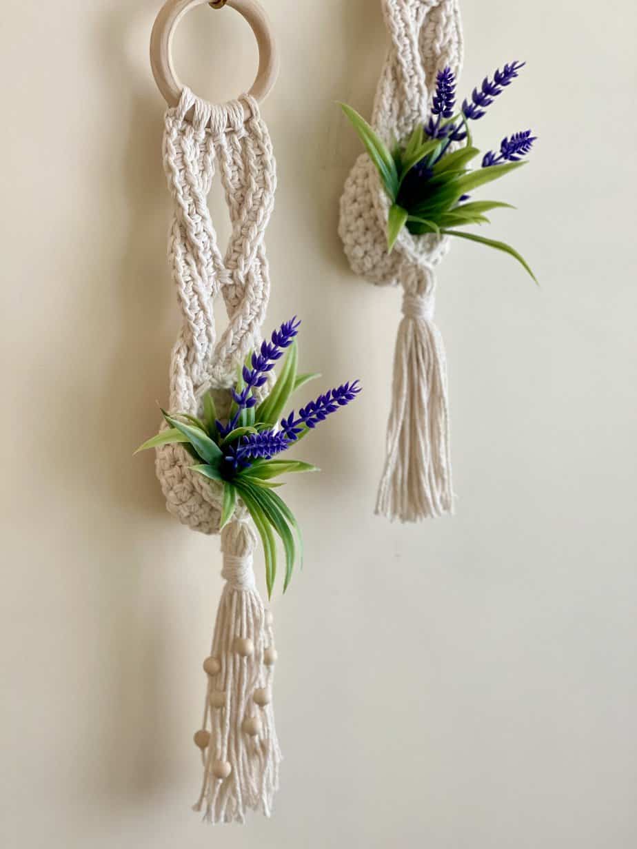 Macrochet mini planter by Day's Crochet
