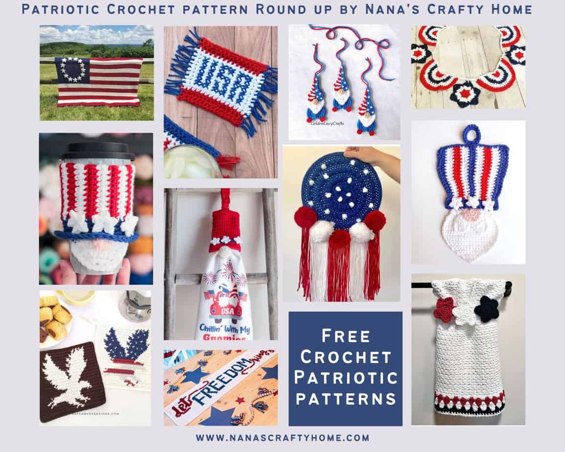 Patriotic Crochet Pattern - free crochet pattern roundup
