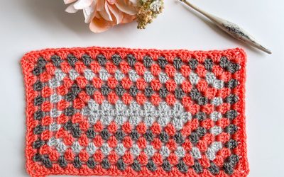 Rectangle “Granny Square” free crochet pattern and tutorial