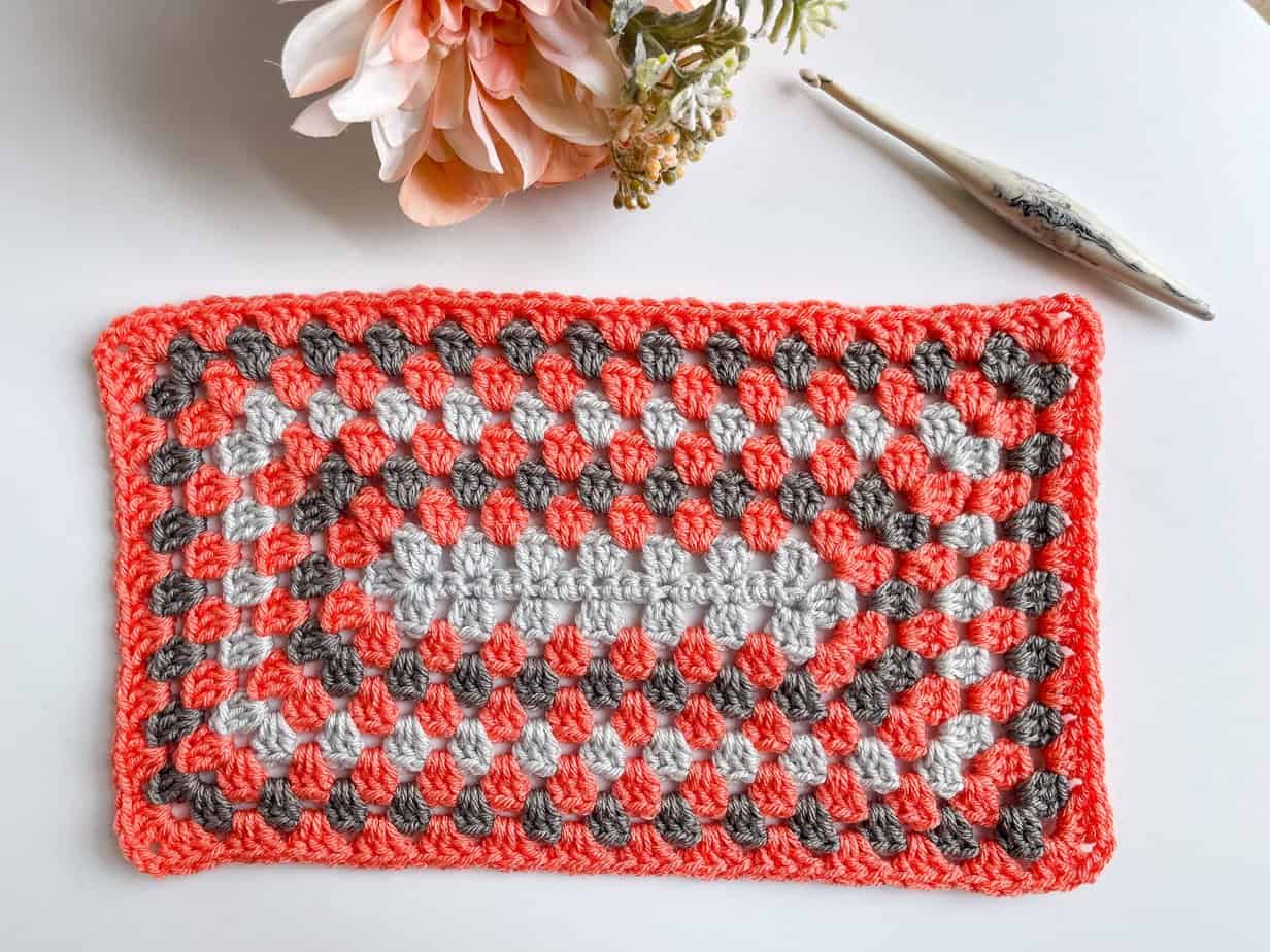 Crochet Granny Rectangle free crochet pattern and tutorial