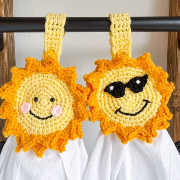 happy crochet sun towel topper patterns