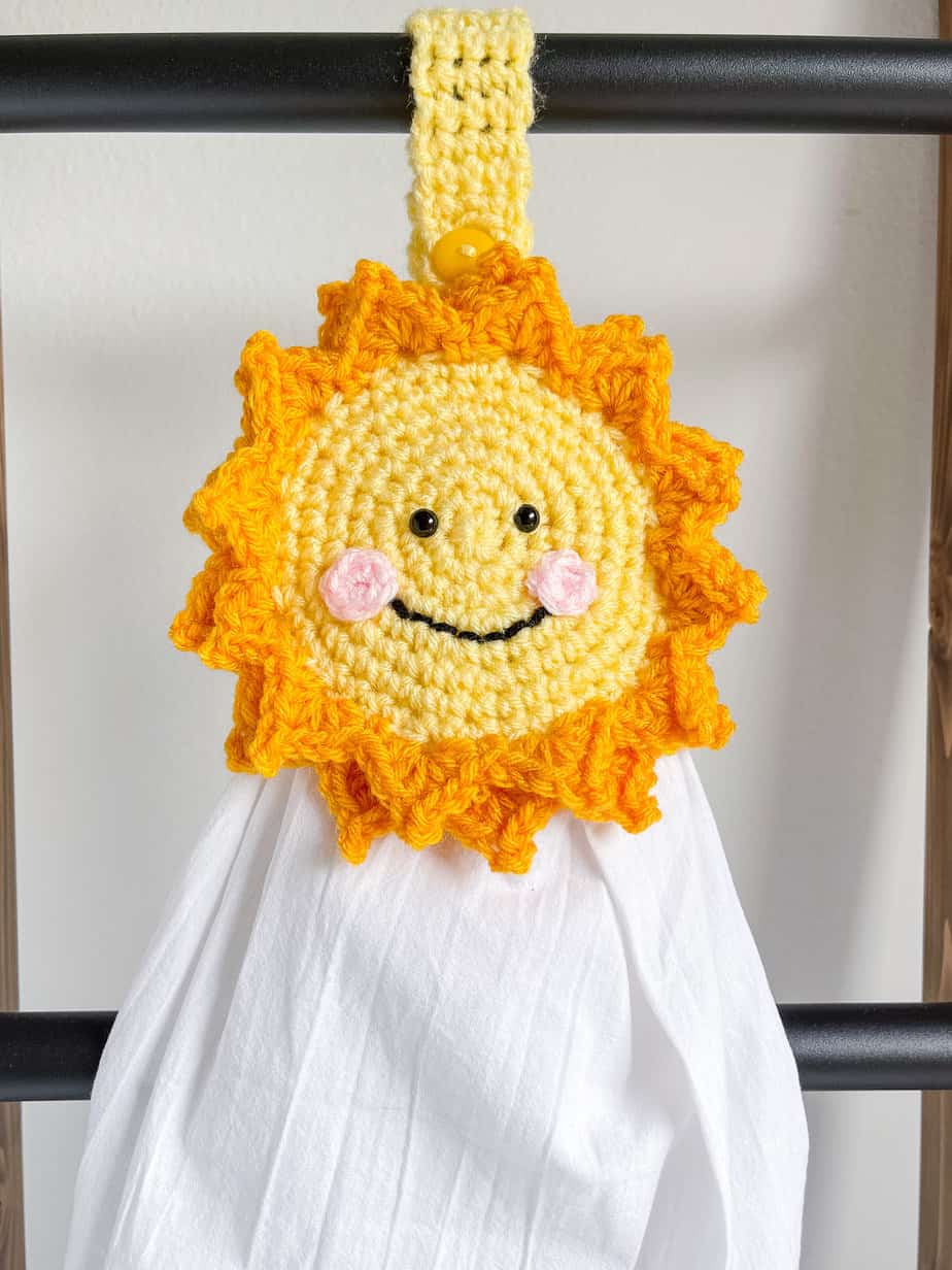 crochet sun towel topper free crochet pattern