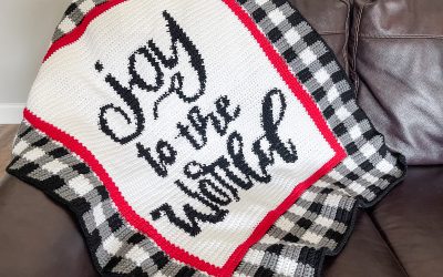 Crochet Plaid Blanket – Joy to the World free pattern!