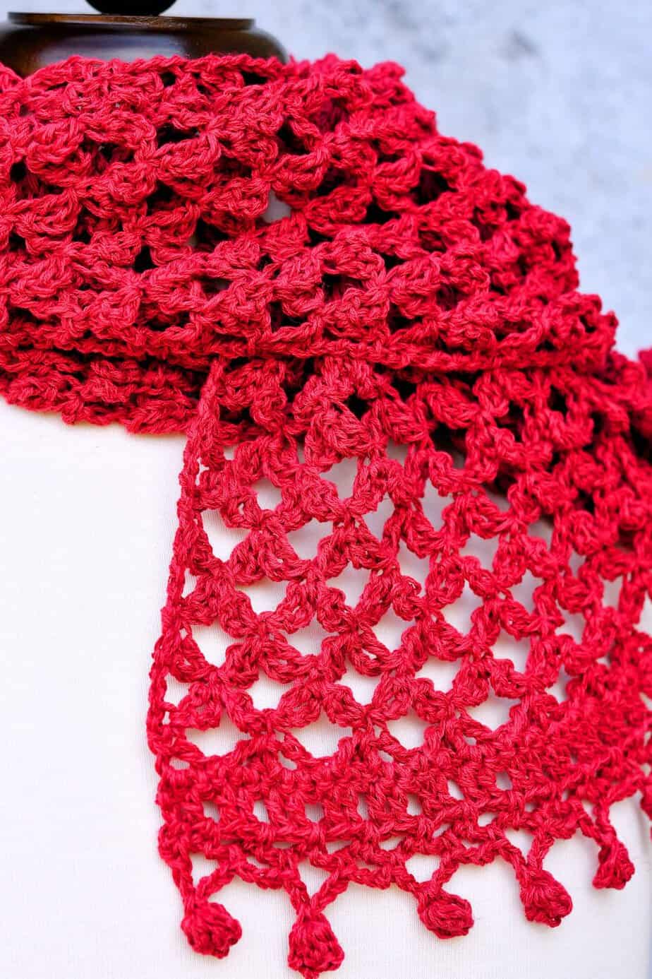 Faux Love Knot Scarf by Make it Crochet