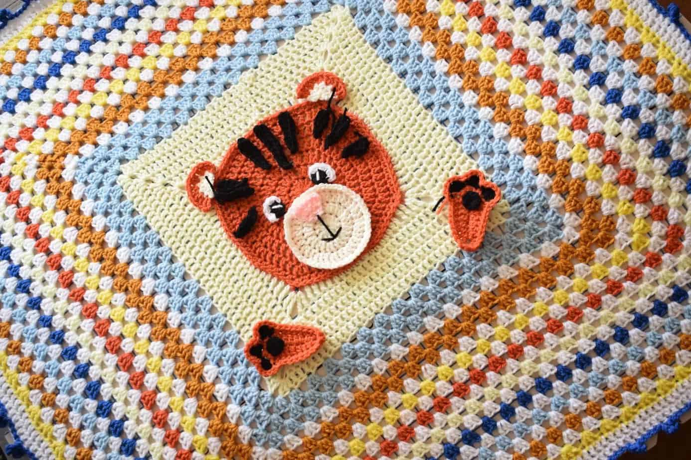 Tiger Baby Blanket by Passionate Crafter