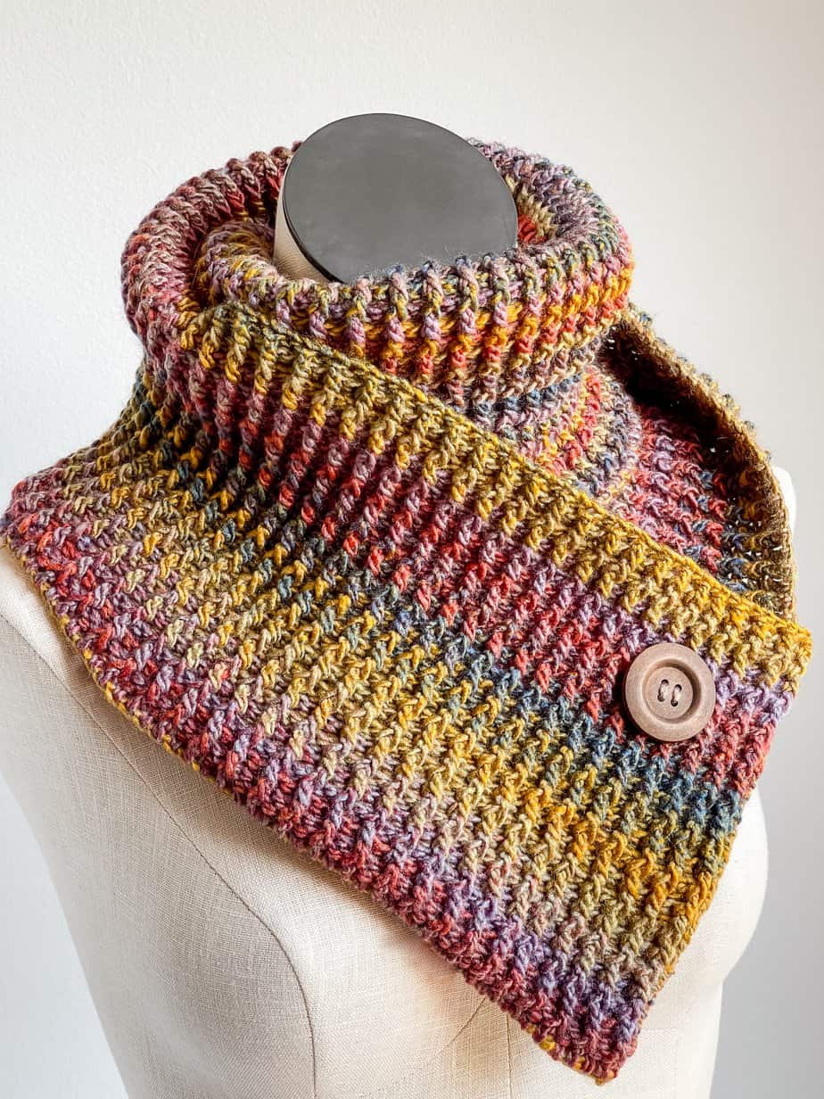 crochet ribbed scarf free pattern