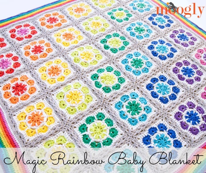 Magic Rainbow Baby Blanket by Moogly