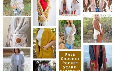 Scarf with Pockets Crochet Pattern Roundup – FREE Patterns!