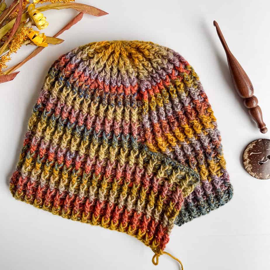 Sassy Autumn Ribbed Hat process