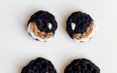 Crochet Eyes replace Safety Eyes for Amigurumi in 3 sizes!