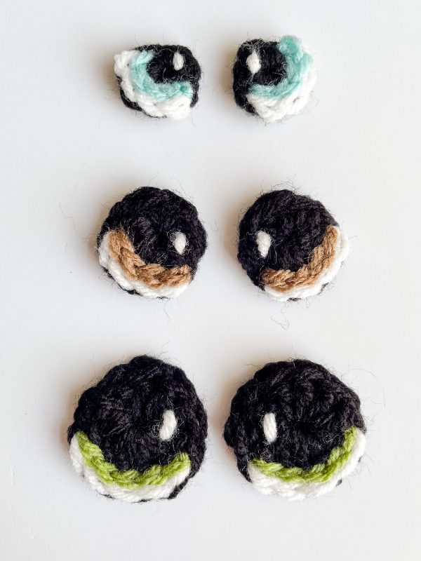 crochet eyes in 3 sizes!