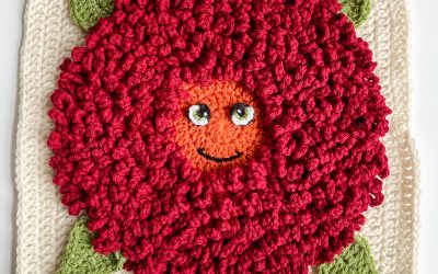 Crochet Fall Flower Granny Square free crochet pattern