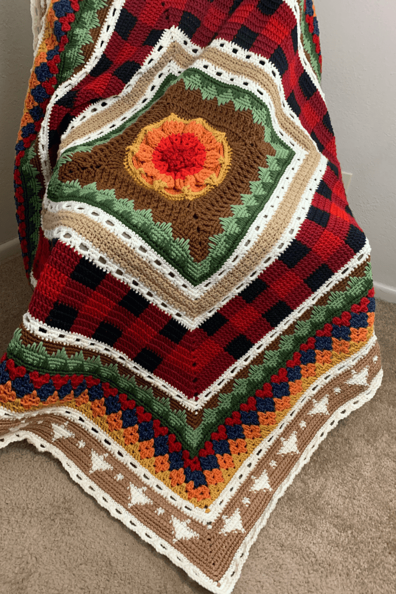 crochet Christmas blanket pattern