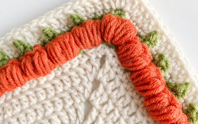 Blanket Border Crochet Pattern – A Pumpkin Border for Fall!