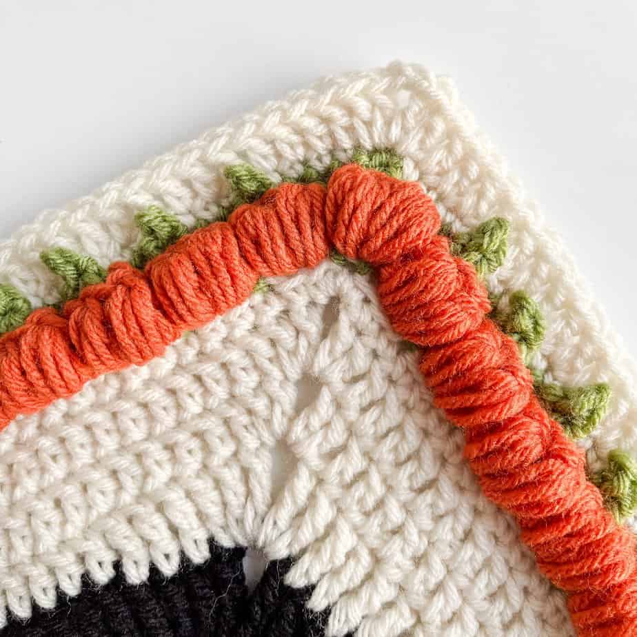Pumpkin Crochet Blanket Border Pattern