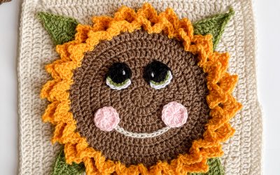 Crochet Sunflower Square – Happy Sunflower Free Pattern!